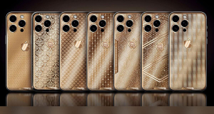 About $55,000: Caviar presents new collection of golden iPhones with hundreds of diamonds