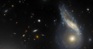 Hubble captures new photo showing merger of two galaxies