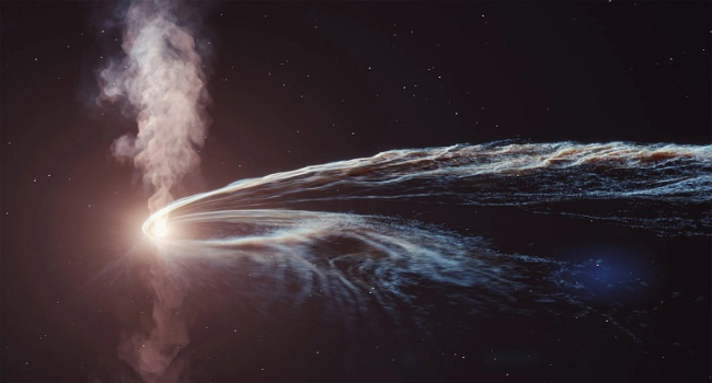 Black hole erupts previously engulfed star with scientists observing it first time ever