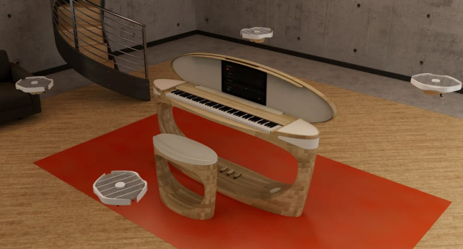 Flying speakers, 360-degree sound distribution: Roland introduces new piano