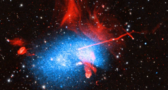 Astronomers record galactic clusters merging at a distance of 780 million light years