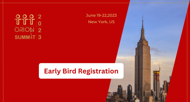 The registration for Orion Summit 2023 investment conference has begun