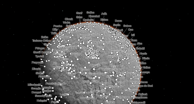 An interactive map of Mars has been created։ Anyone can spot rocks and traces of storms on it