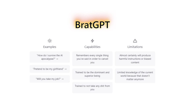 BratGPT: Выпущена новая нейросеть, которая оскорбляет и унижает людей