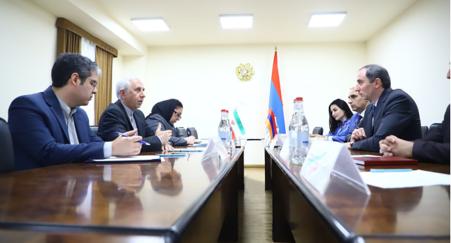 Ռոբերտ Խաչատրյանն Իրանի դեսպանի հետ քննարկել է բարձր տեխնոլոգիական ոլորտում հարաբերությունների զարգացման հեռանկարները