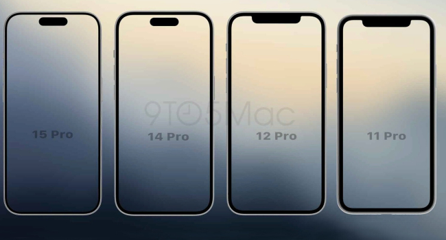 iPhone 15 Pro. Էկրանի համեմատություն հին մոդելների հետ