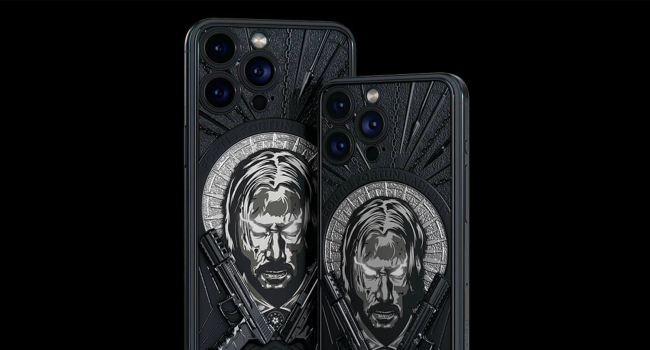 Caviar представила люксовые iPhone 15 с лицом Джона Уика: Они будут стоить 4500-6500 долларов (фото)