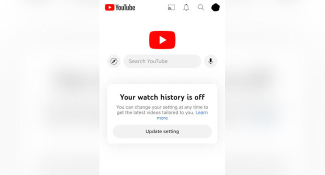 «Наказание» или новые возможности? YouTube будет показывать пустую главную страницу пользователям, отключившим историю просмотров