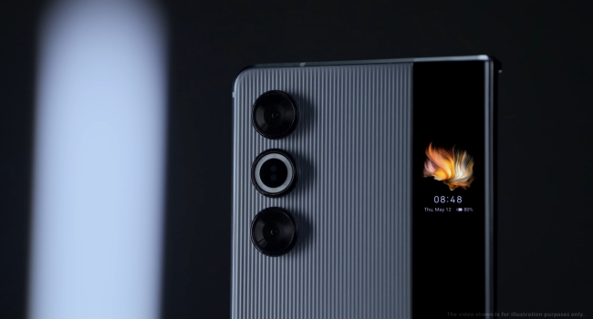 Tecno unveiles smartphone with rollable display