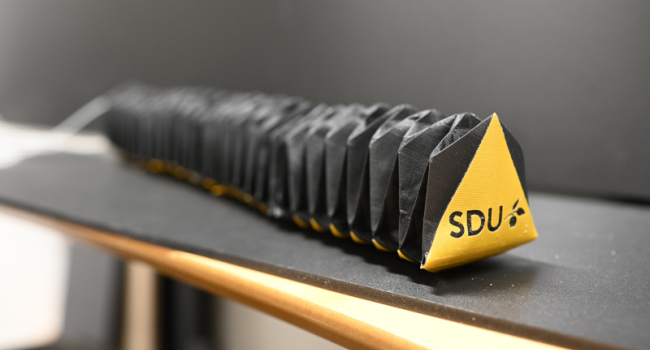Danish scientist created origami-style snake robot to be used for research and rescue (video)