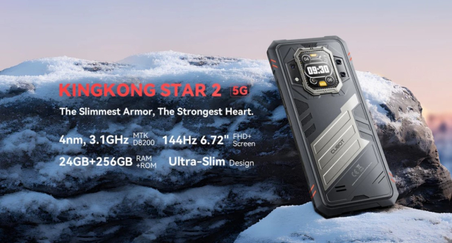 Երկու էկրան, 24 ԳԲ RAM, Corning Gorilla Glass. ներկայացվել է գերամուր Cubot KingKong Star 2-ը