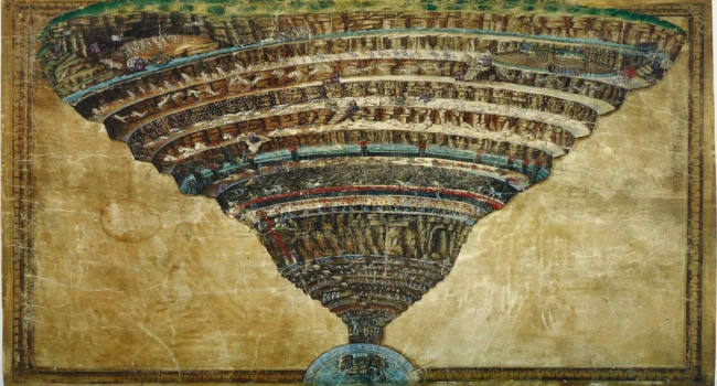 Dante’s 14th-century Inferno as a hidden description of an asteroid impact?