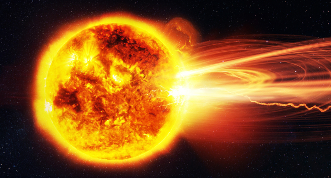 Powerful X-class solar flare recorded on the Sun