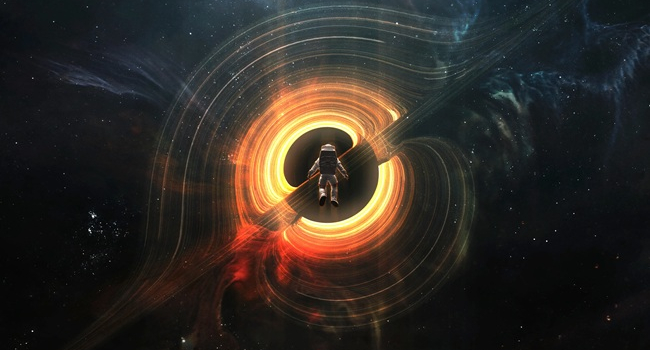 What happens if a person falls into a black hole?