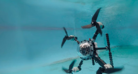Chinese scientists reveal prototype drone that can fly and swim
