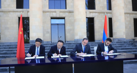 Հայաստանը և Չինաստանը պայմանագիր են ստորագրել Հանրային հեռուստաընկերության նոր հեռուստաստուդիայի կառուցման վերաբերյալ