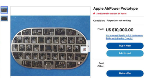 Прототип устройства AirPower выставлен на продажу на eBay за 10 000 долларов