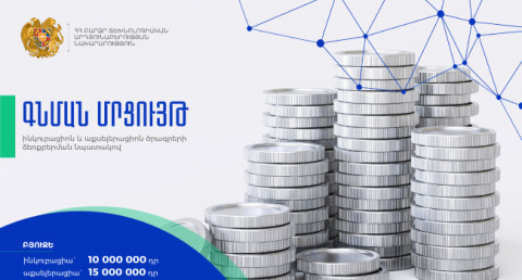 ԲՏԱ նախարարությունն Ինկուբացիոն և Աքսելերացիոն ծրագրերի իրականացման համար մրցույթներ է հայտարարել