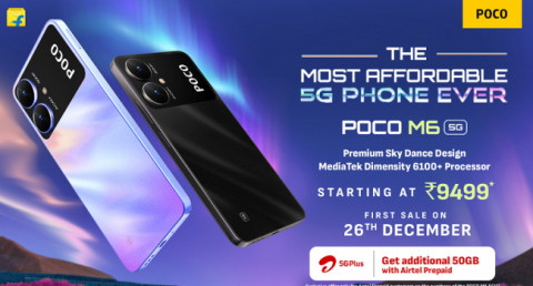 MediaTek Dimensity 6100+, батарея 5000 мАч и очень низкая цена: Представлен Poco M6 5G