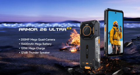 15 600 мАч, 200 МП, 120 Вт: Представлен сверхпрочный смартфон Ulefone Armor 26 Ultra