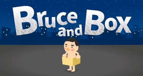 A really original game: In Bruce and Box you control a naked man with a box - and you will also need a box to play it