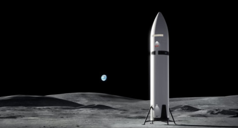 Опубликованы фотографии ракеты Starship HLS, которая доставит американцев на Луну