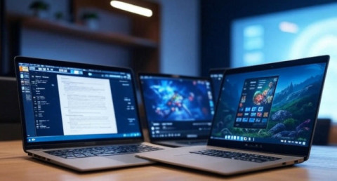 Three top laptops with smooth screens for work, study, and gaming