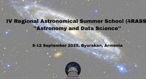 Սեպտեմբերի 8-12-ը Բյուրականի աստղադիտարանում կանցկացվի 4-րդ Բյուրականյան տարածաշրջանային ամառային դպրոցը՝ «Աստղագիտությունը և տվյալագիտությունը» խորագրով