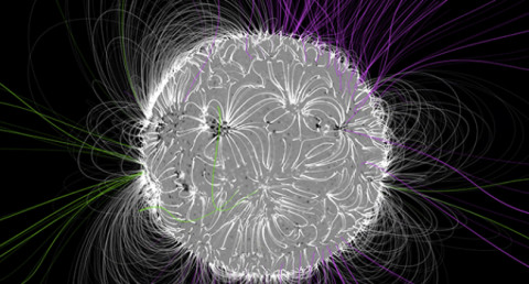 What law governs the Sun's magnetic field?