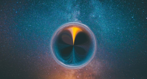 The singularity inside a black hole turns out to be not a point but a three-dimensional surface