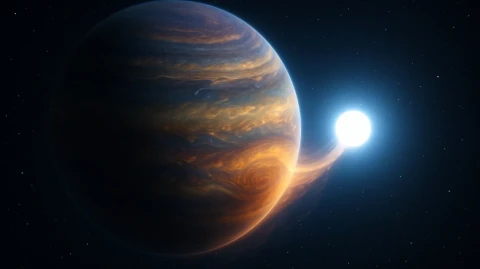 Astronomers find a planet born from the matter of a dead star