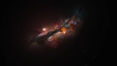 Physicists see for the first time how a quark creates a wave in the matter of the early Universe
