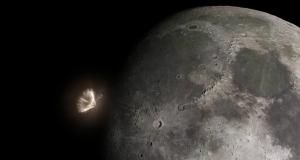 Японский астроном заснял падение метеорита на Луну