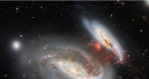 "Cosmic butterfly": The Gemini North telescope captures a spectacular scene created by the collision of two galaxies