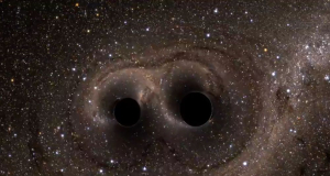 Ученые первые обнаружили двойную систему из сверхмассивных черных дыр, которые вращаются друг вокруг друга