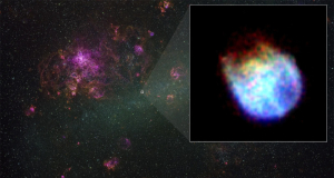 НАСА и JAXA опубликовали детальное изображение взрыва сверхновой в соседней галактике
