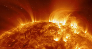 A powerful flare on the Sun caused a powerful magnetic storm that moves towards Earth (video)