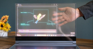 Lenovo показала концептуальный ноутбук с прозрачным экраном MicroLED. Для кого это?