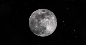 Астрофотограф запечатлел загадочный летающий объект возле Луны (фото)