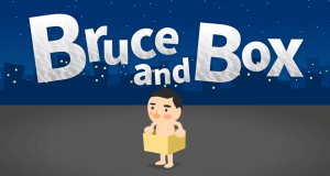 A really original game: In Bruce and Box you control a naked man with a box - and you will also need a box to play it