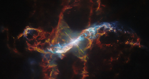 Hubble աստղադիտակը ֆիքսել է «աստղային հրաբուխ», որը պայծառ գազ է արտանետում