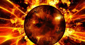 A planet burning in fire: Astronomers discover an evaporating world 140 light-years away