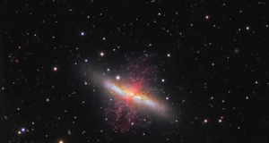 Searching for dark matter in galaxy M82: Surprising results