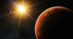 A new window into the Martian ionosphere: Scientists study Mars' atmosphere at noon for the first time
